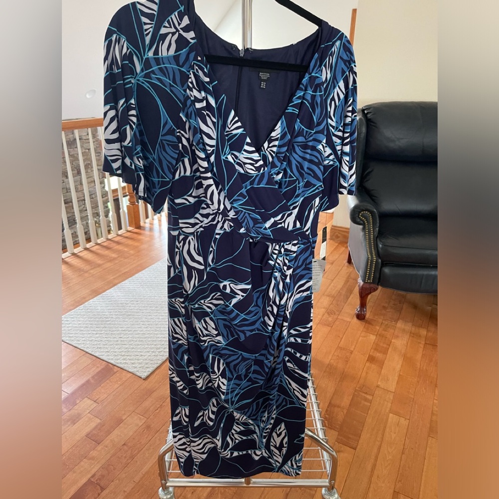 Maggie London Faux Wrap Dress Size 10